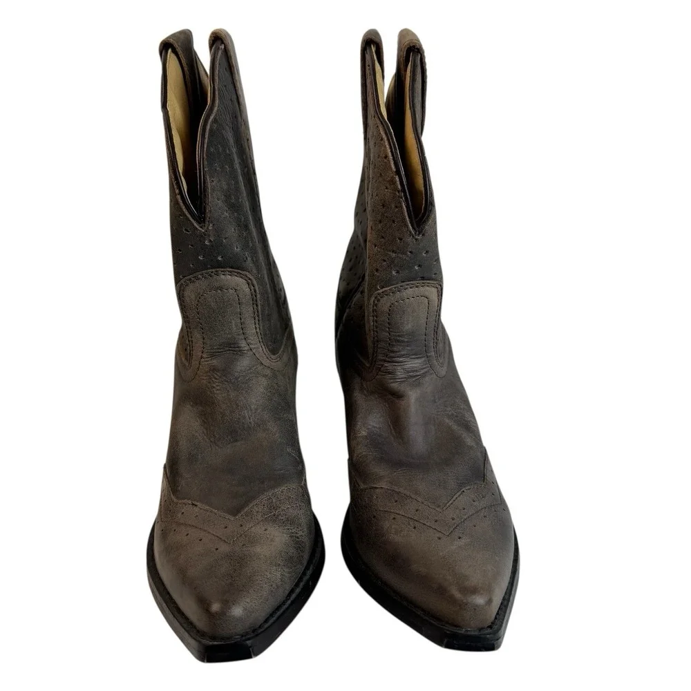 Smoky‎ Mountain Cowgirl Boots Womens  Size 7 Fern Grey Leather Country Core SU